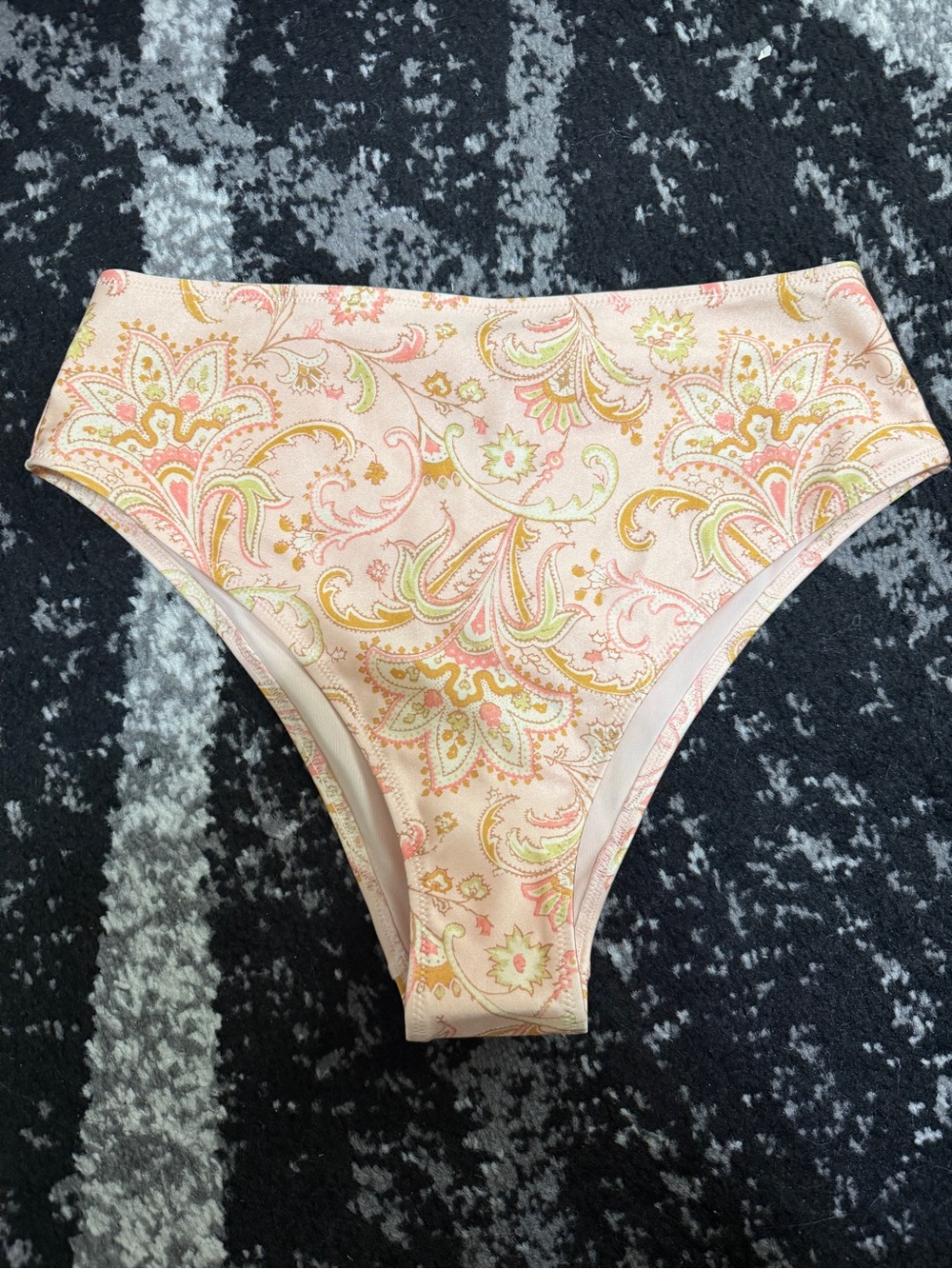 H&M Pink Paisley high waisted bikini bottoms